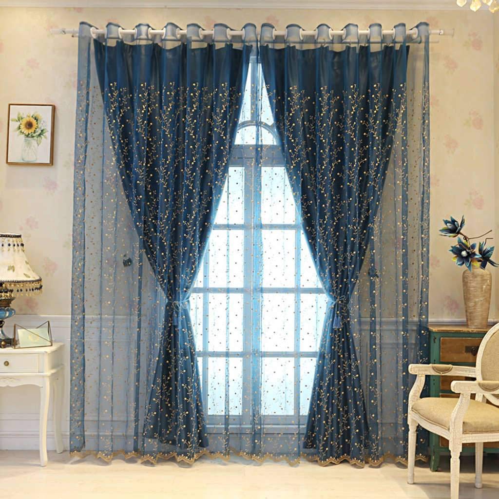 Amazon｜レースカーテン/遮光断熱二重カーテンドレープカーテンハトメ