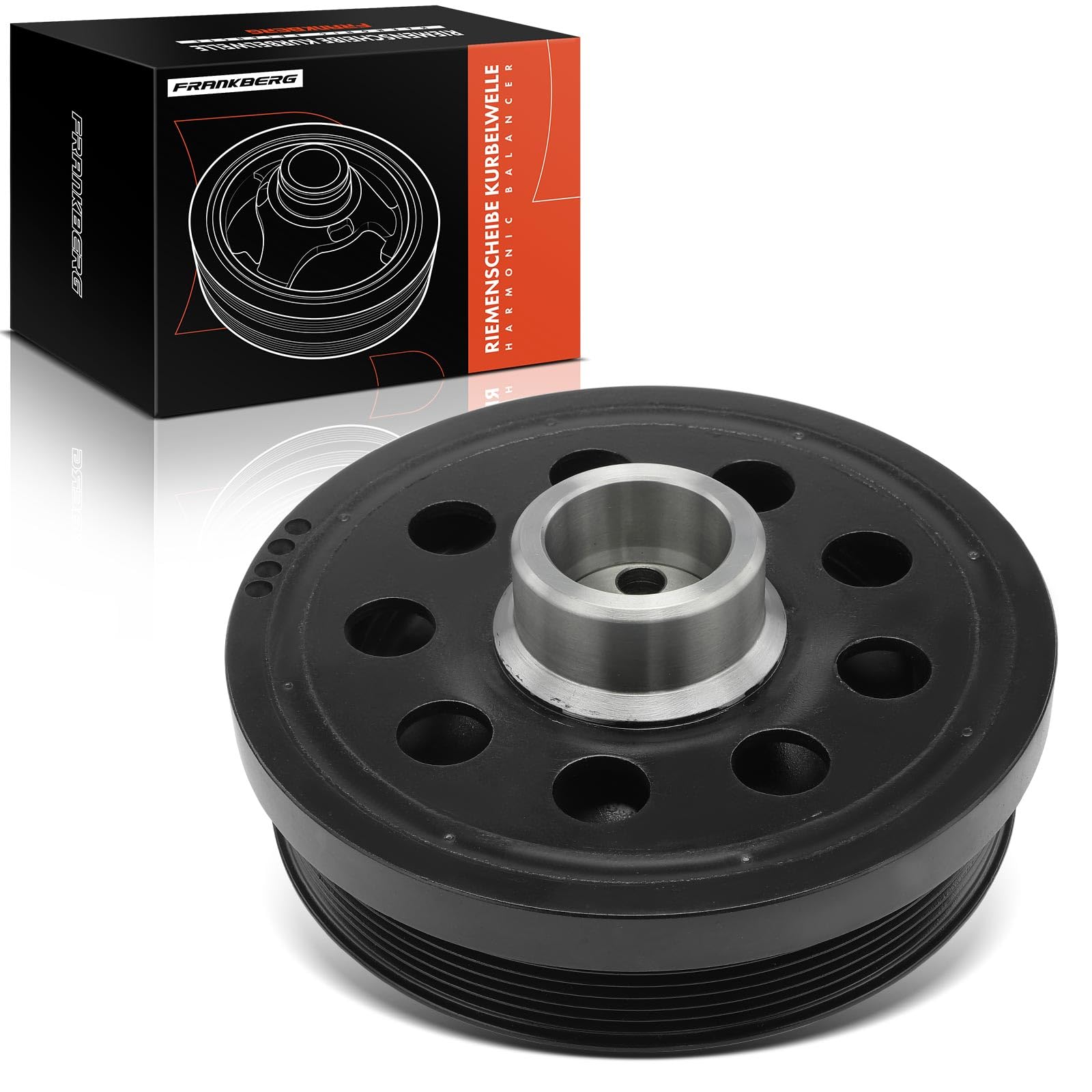 Frankberg Puleggia albero motore compatibile con 1 F20 116-120 2.0L 2010-2019 3er E90 316-320 2.0L 2007-2011 5er F10 518-520 2.0L 2009-2016 Replacee. # 1122 38512072