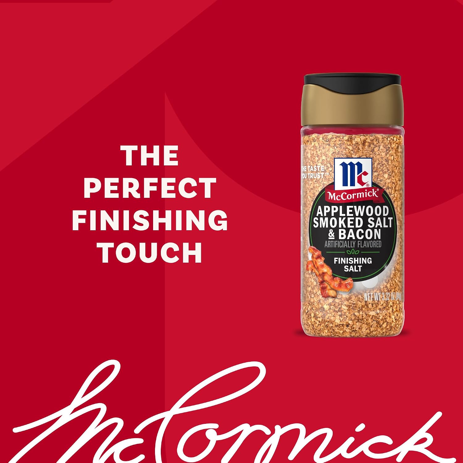 McCormick Finishing Salt, Applewood Smoked Salt & Bacon, Salt Blend, Smoky & Savory Bacon Flavor, For Burgers, Potatoes & Creamy Dips, No Colors from Artificial Sources, 3.32 oz image 5