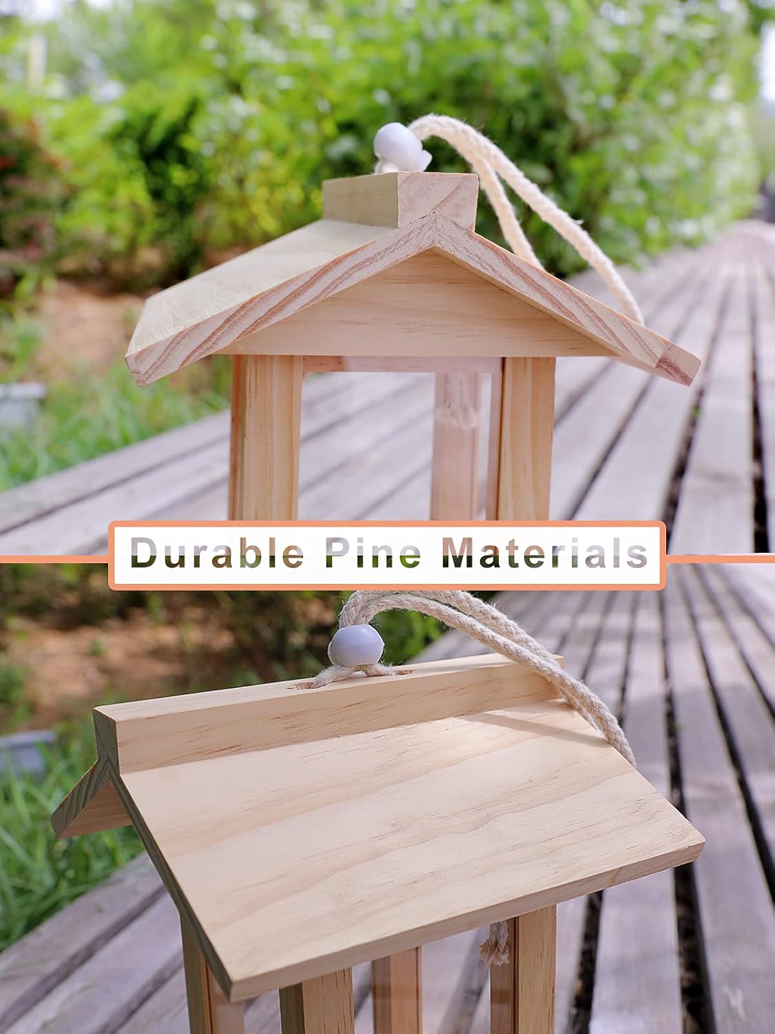 SISTERBIRD Bird Feeders for Outside Pine Wild Hanging Garden Yard Decoration : Patio, Lawn & Garden