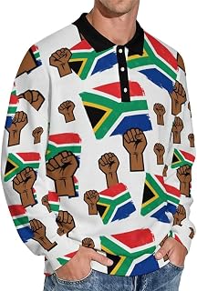 South Africa Men's Lightweight Sweatshir Long Sleeve Golf Athletic Pullover