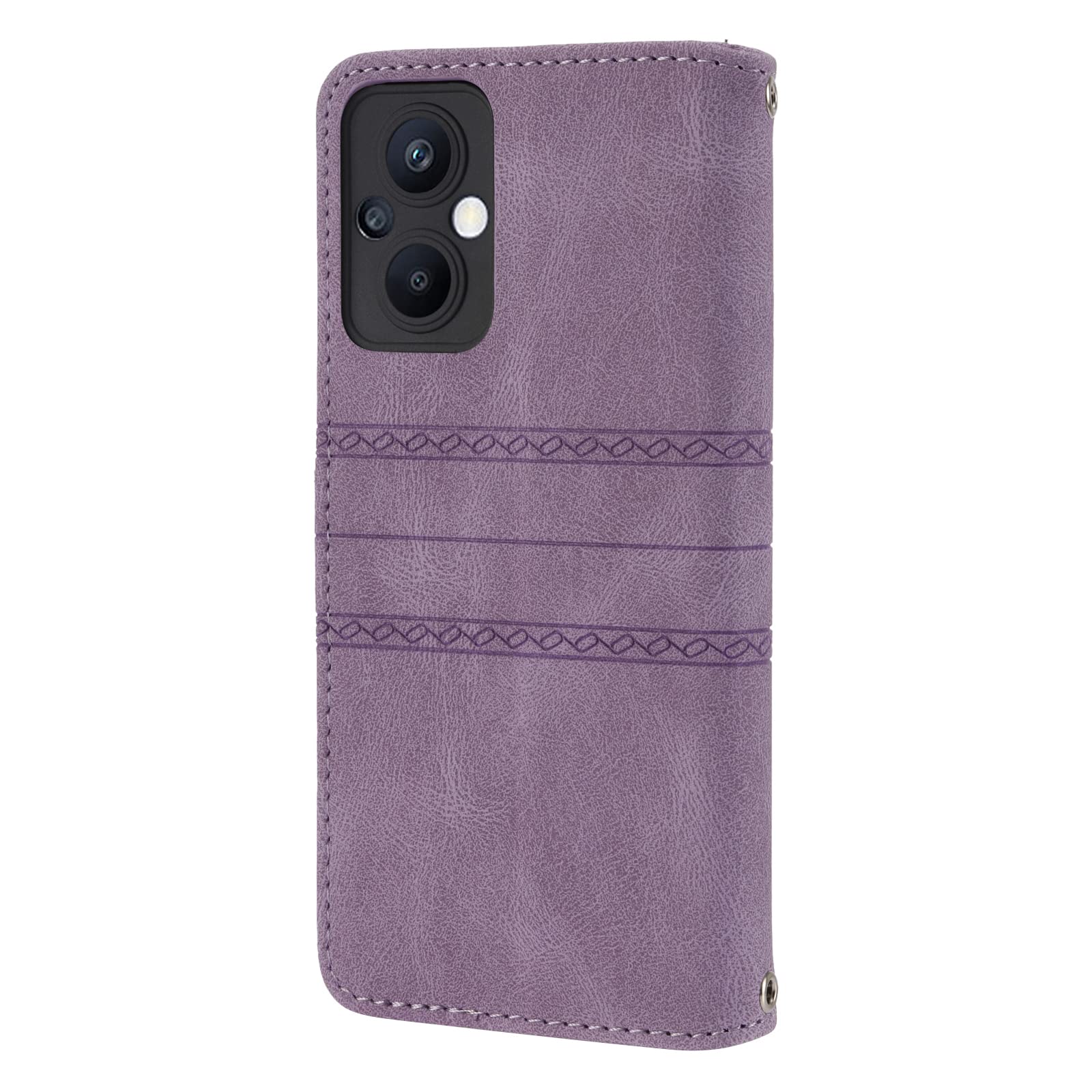 SHIEID Cover Portafoglio Con Supporto Per Oppo A96, Pelle PU E TPU Blu, Slot Carte E Chiusura Magnetica - 3