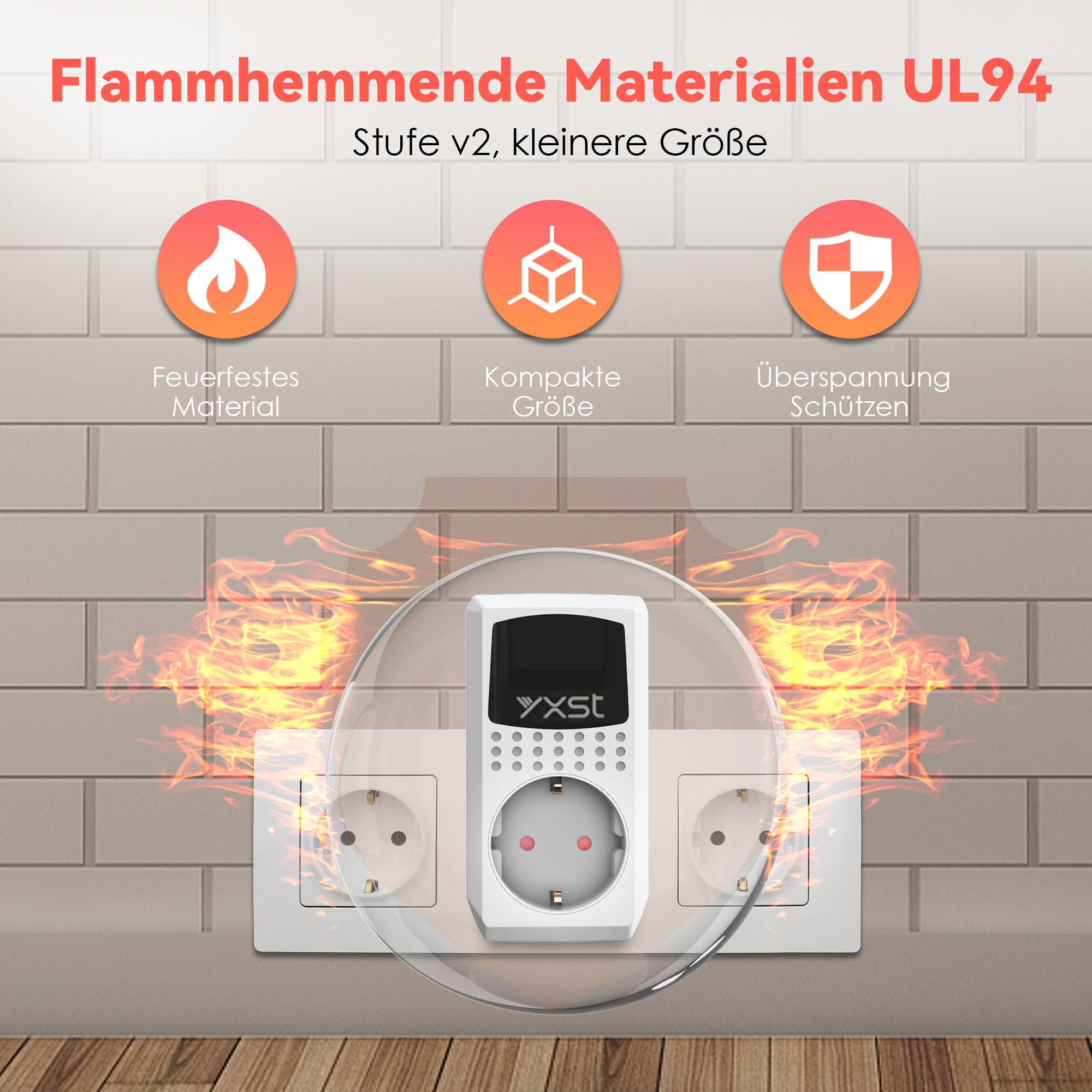 Einschaltstrombegrenzer und Anlaufstrombegrenzer (140V-280V) – 230V 16A Schutzschalter Steckdose mit Überspannungsschutz & Steckdosenadapter für Schweißgeräte, Winkelschleifer