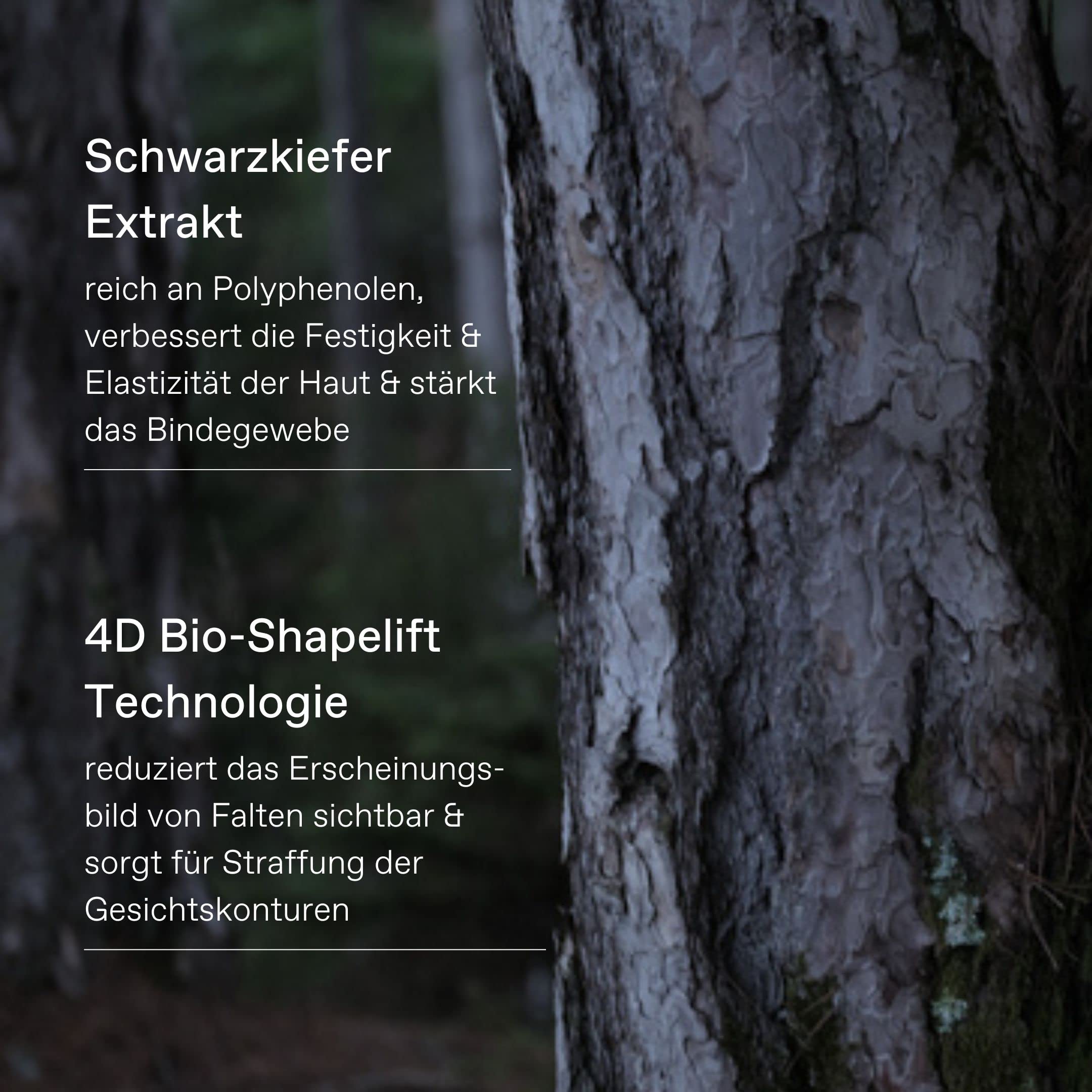 KORRES BLACK PINE 4D BioShapeLift Remodellierendes Serum, vegan, 30ml | für reife Haut, straffende und glättende Wirkung, mit schwarzem Tee & Schwarzkiefer, silikon- & parabenfrei