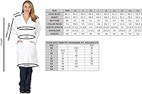 Vista 7 de Natural Uniforms Abrigo médico profesional de manga larga unisex de 40 pulgadas