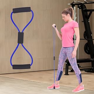 Resistance Bands, Exercise Bands for Women Men, 8 Shaped Resistance Bands for Arms, Chest Expander, Yoga Gym Fitness Pulling Rope 8 Word Elastic for Exercise Muscle Training Tubing