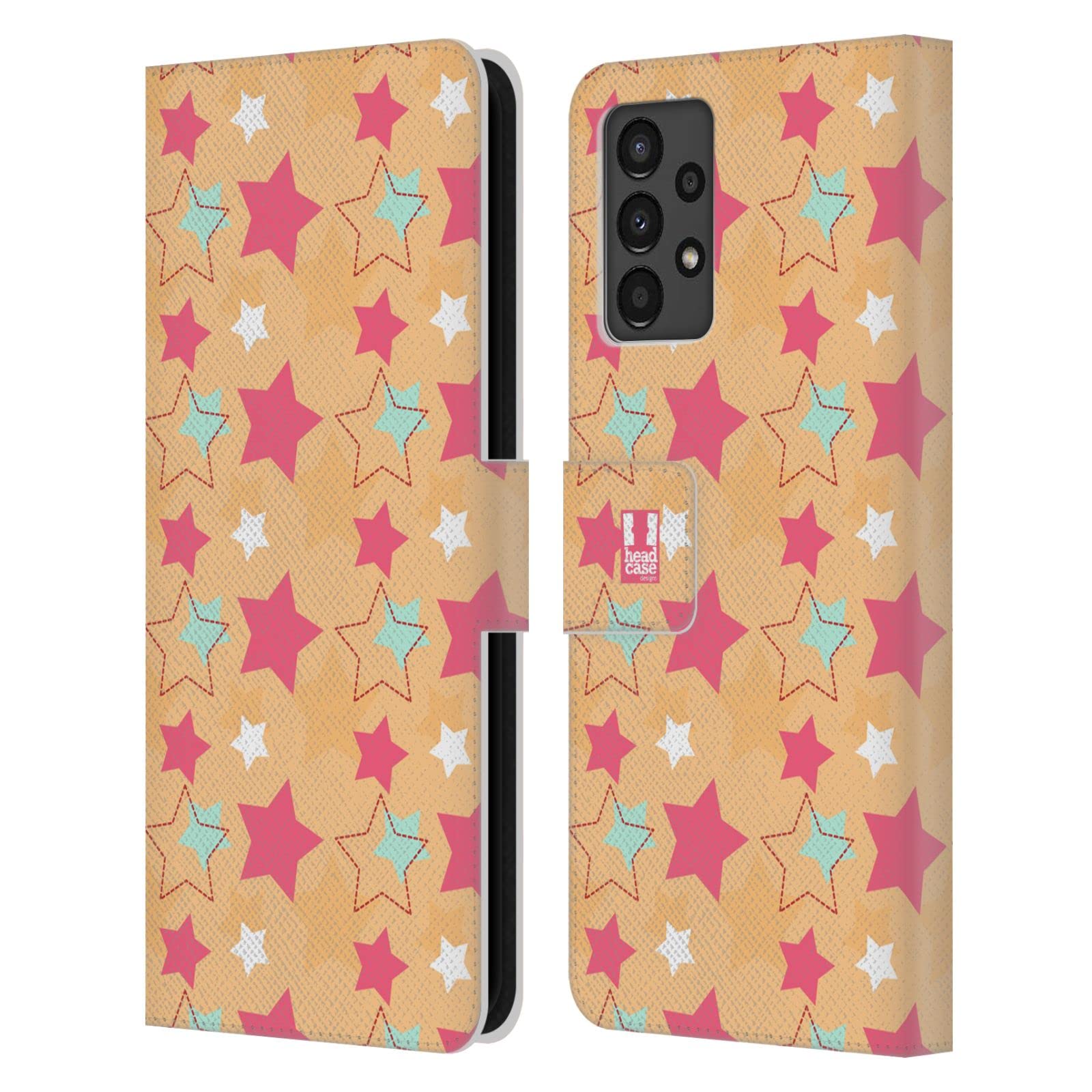 Étui portefeuille Galaxy A13 Head Case Designs avec fentes cartes motif Ciel d'automne - 7