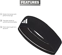 Vista 2 de adidas Diadema elástica Alphaskin para mujer