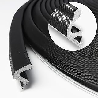 Storystore Door Weather Stripping 20 FT, Foam Kerf Weather Stripping Door Seal for Doors and Windows Insulation with Slot Card Frame