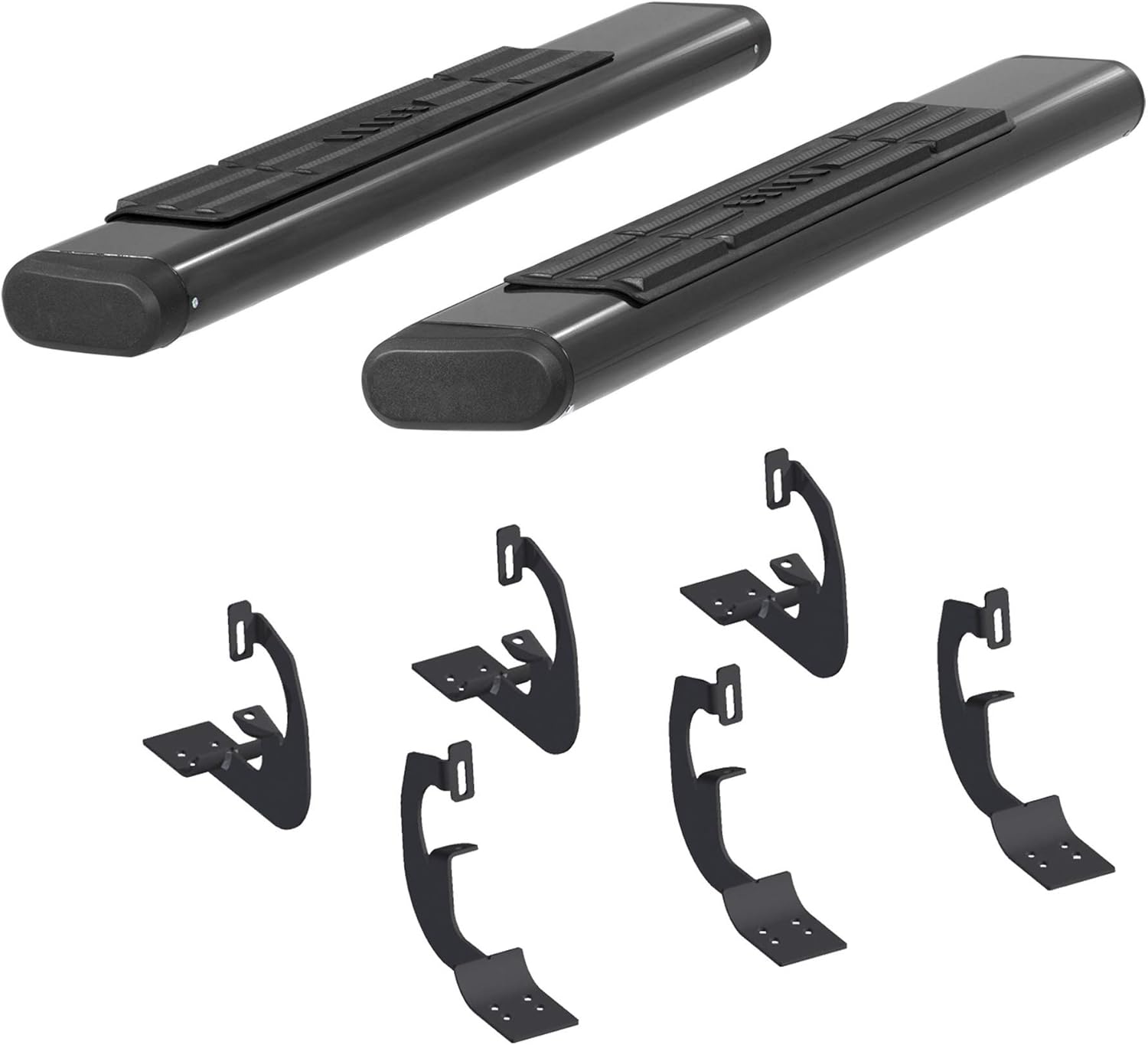 ARIES 4445030 6 x 53-Inch Oval Black Aluminum Nerf Bars, Select Toyota Tundra