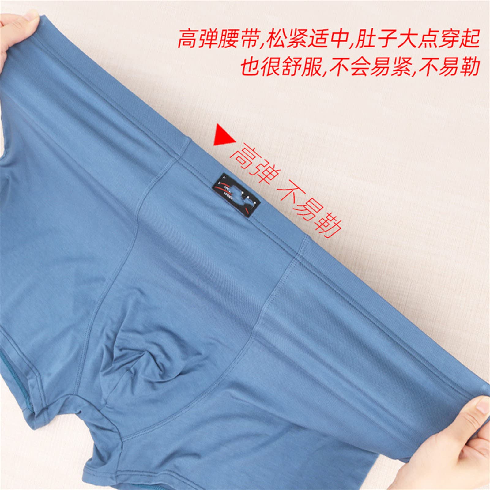 Mutande Uomo 4Pcs / Lot Boxer Biancheria Intima Maschile Plus Big Size 2XL- 13Xl