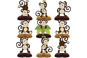 Monkey Honeycomb Table Centerpieces