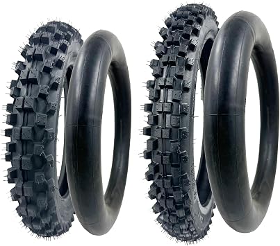90/100-14 3.00-14 70/100-17 2.75-17 Tire and Inner Tube for 110cc 125cc KLX125 KLX140 KX85 TTR125 RM80 CR85R CRF80F Dirt Pit Bike Off Road Motocr-oss Heavy Duty