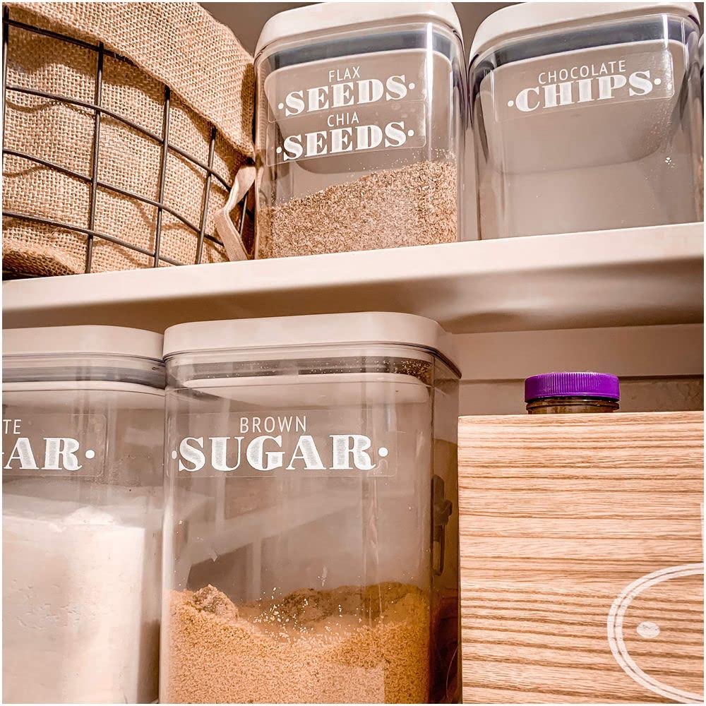 Buy Talented Kitchen 144 White Farmhouse Pantry Labels White Pantry