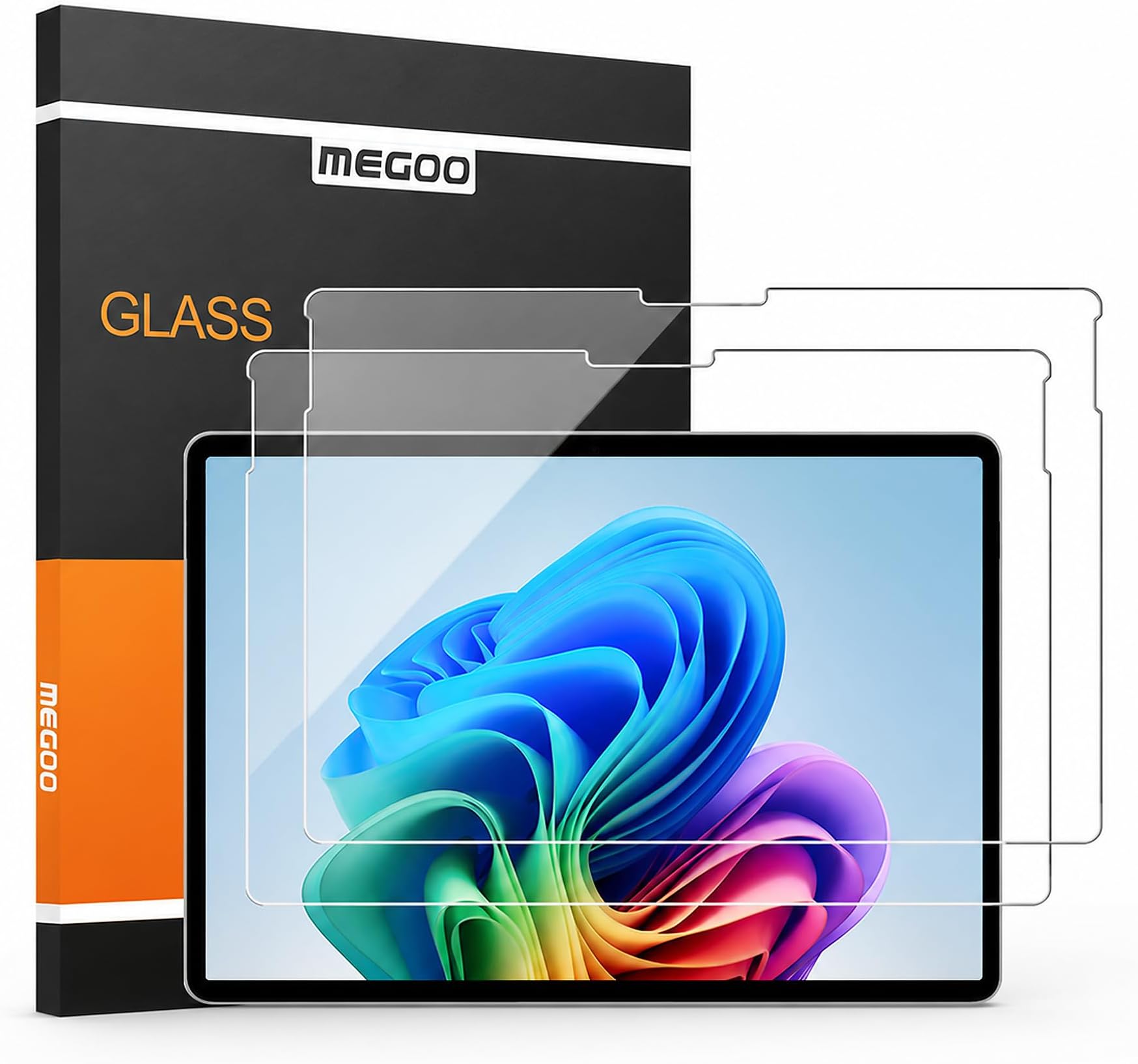 ArmorShield Screen Protector for Microsoft Surface Pro 11/10/9/8/X & Surface Pro 12th Edition for Business (13"), 9H Tempered Glass, Surface Pen Compatible, 2 Pack