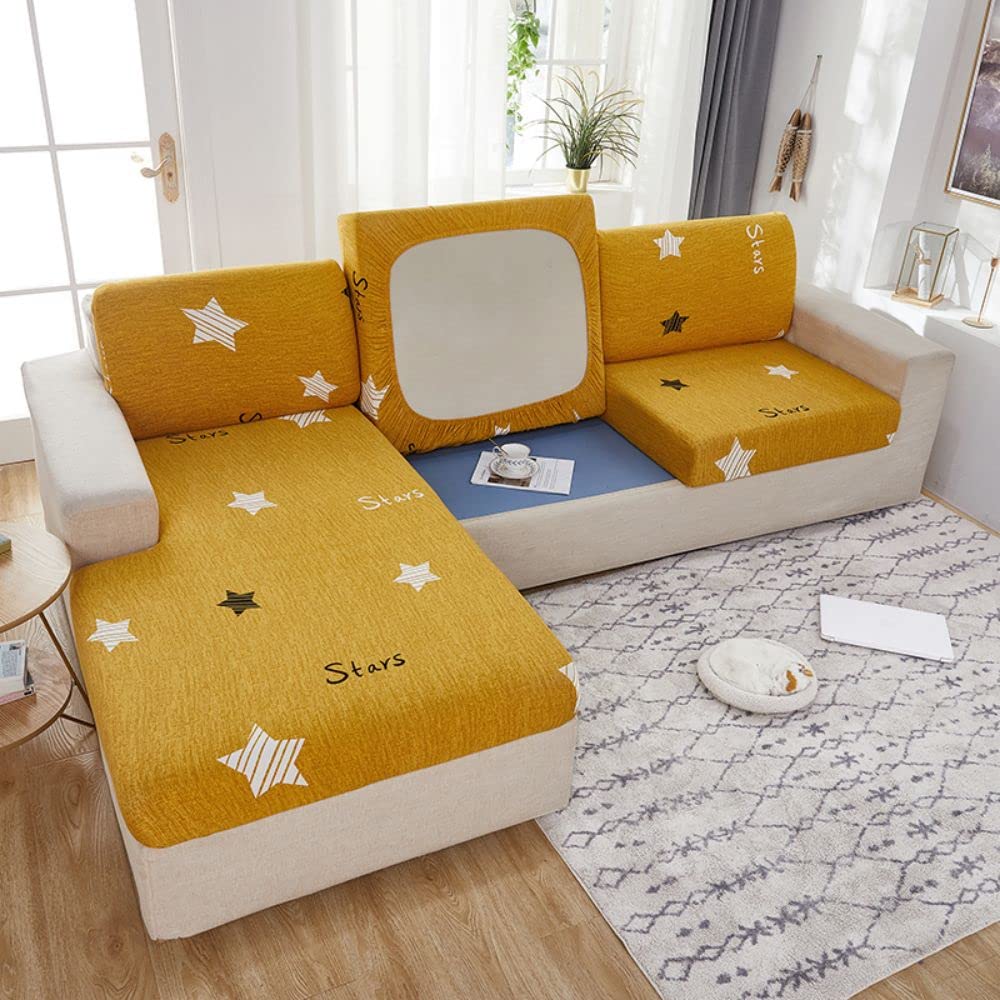 BOLUXIU Extendable Sofa Cushion Cover and Soft Furniture Cover - Non-slip, with Elastic Bottom