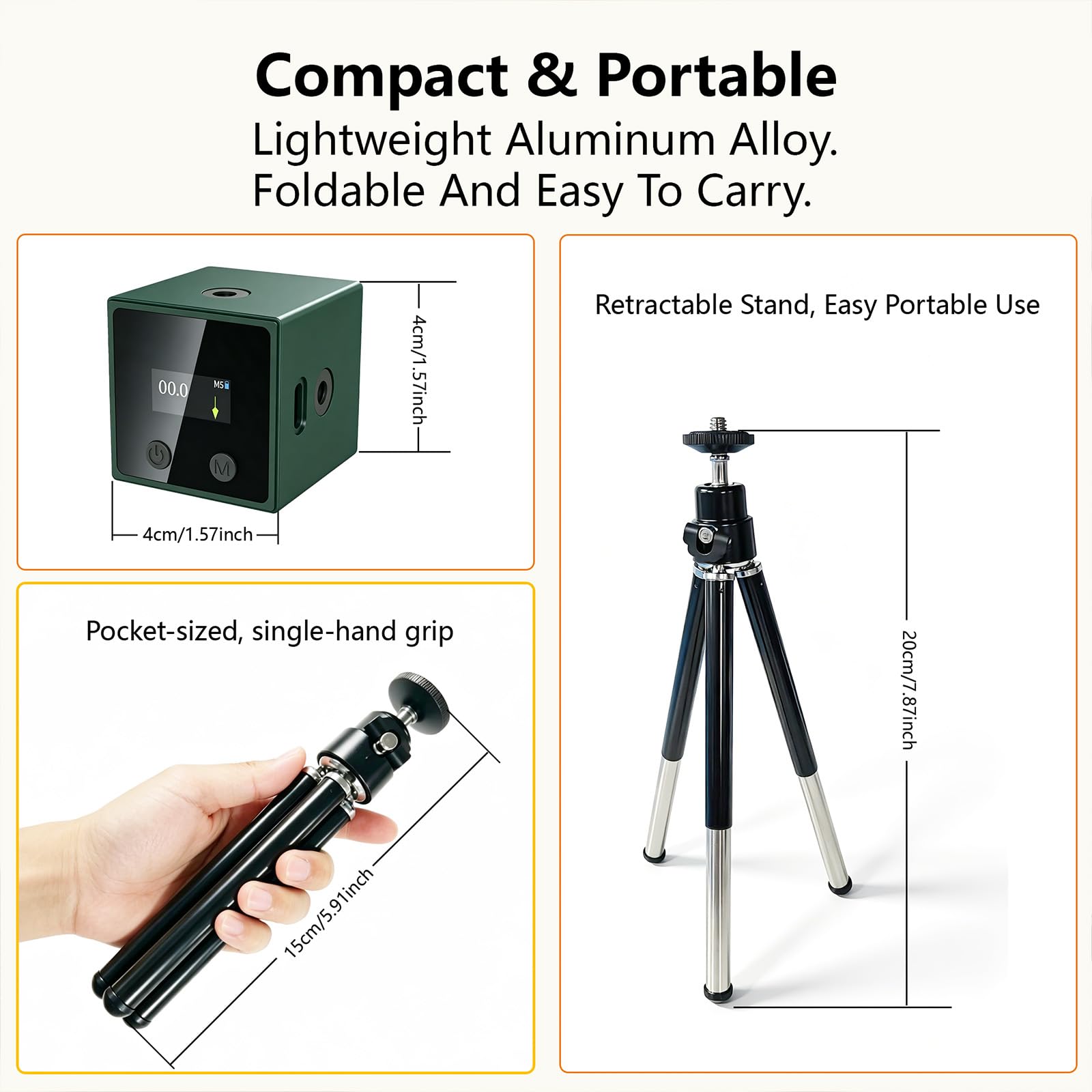 5-in-1 Laser Level - Angle Finder & Green/Red Laser -8