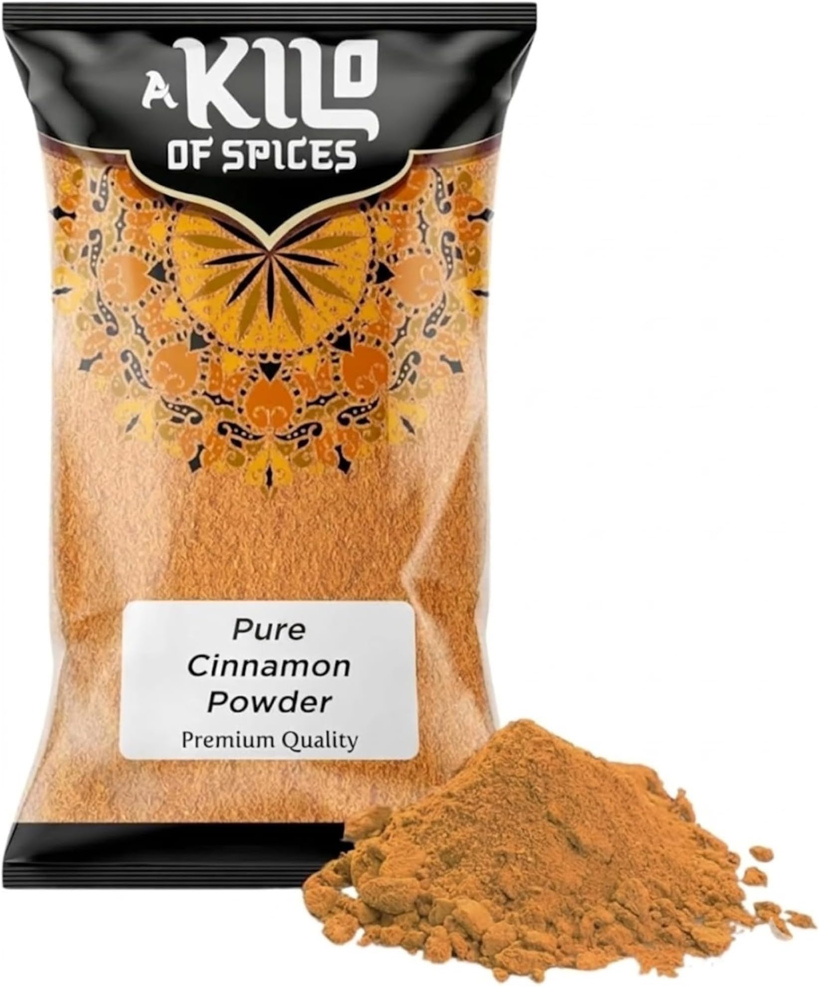 A Kilo Of Spices | Premium Cinnamon Powder 1 Kg - Pure Cinnamon for Baking, Cooking, Beverages & Health Benefits | Vegan, Ethically Sourced | Real Ground Cinnamon Powder