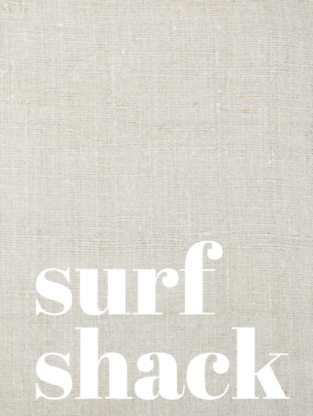 Livre de notes Surf Shack lin crème pour sublimer une table basse et organiser vos notes