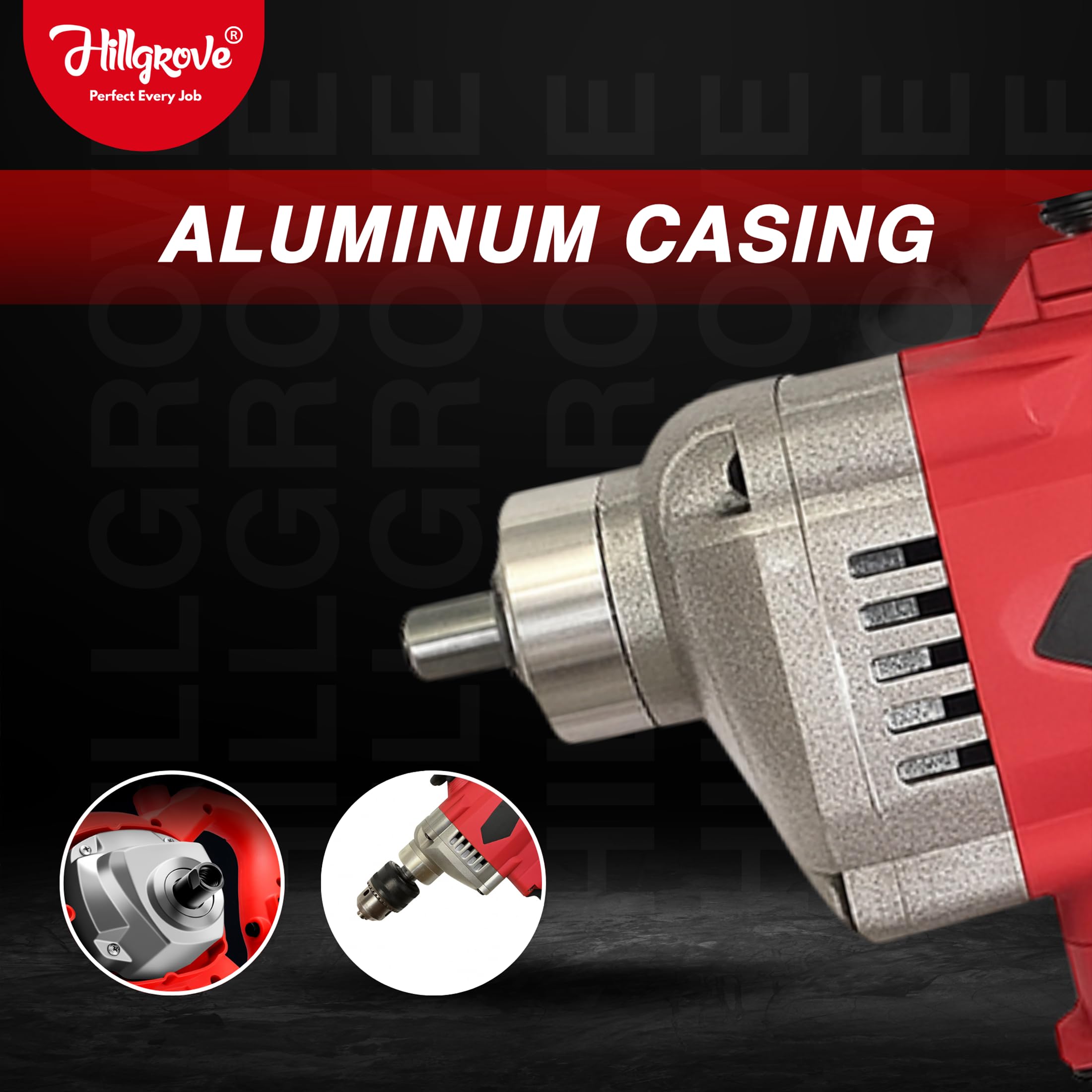 Hillgrove Mixer: Powerful Wall Putty Cement Mixer -5