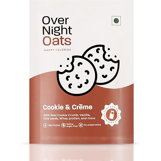 Protein Oats 20gm - Cookies & Creme - Pack of 10
