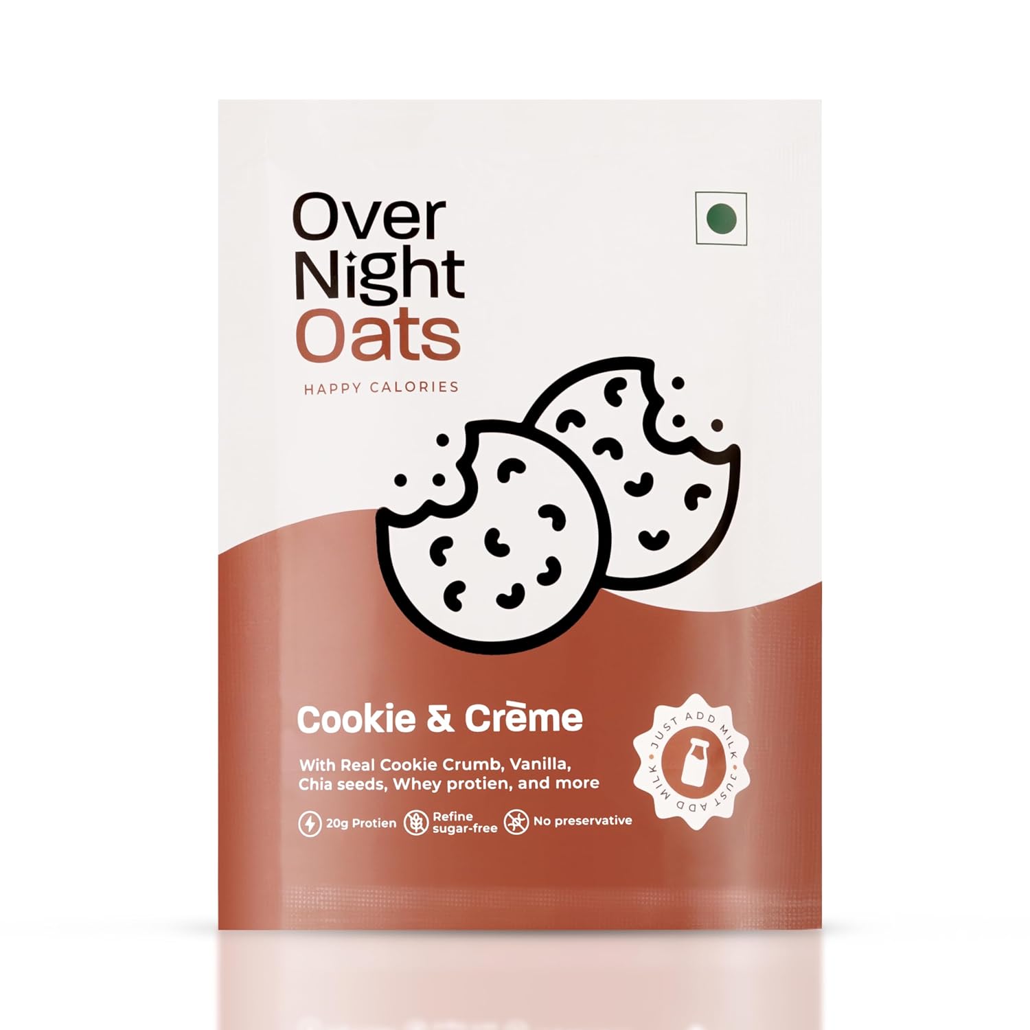 Buy Now Overnight Oats 20Gm High Protein, Refined Sugar Free, Cookie...
