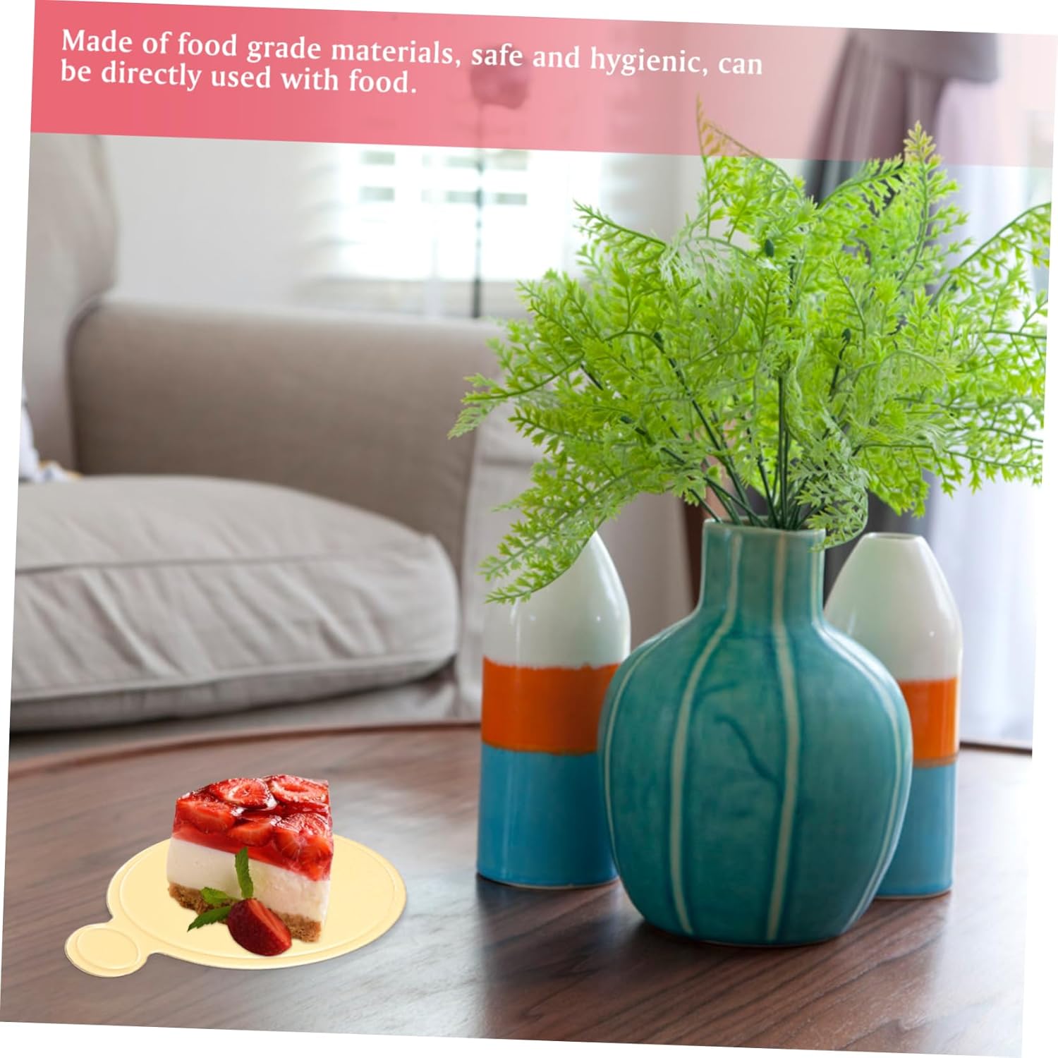 300pcs Mini Cake Boards Round Triangle Rectangle Cake Base for Mousse Cheesecake Desserts Food-grade Material Sturdy Convenient Dessert Bottom Boards