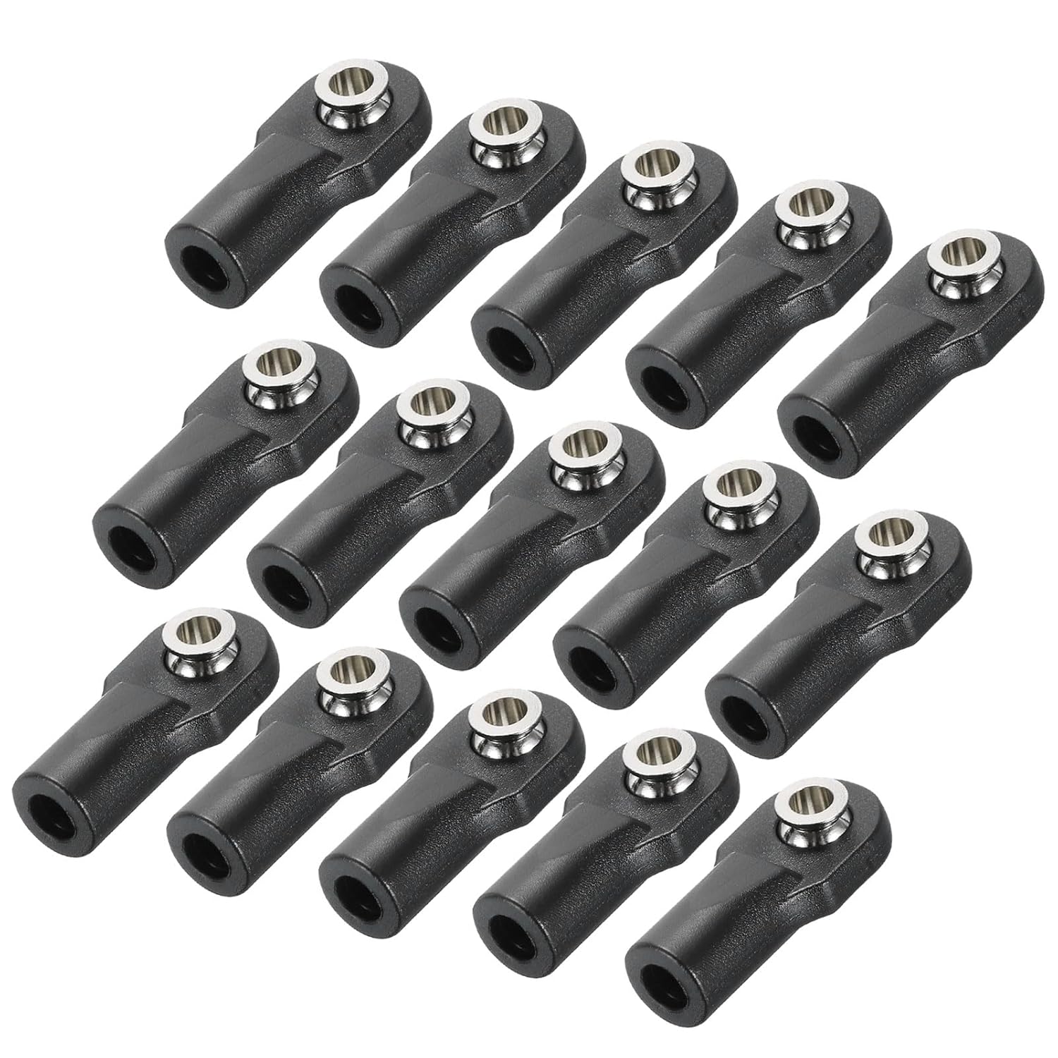 MECCANIXITY M4xL22mm Lever Steering Linkage Tie Rod Ball Head Link Joint End for RC Crawler Car 5 Pcs, Black