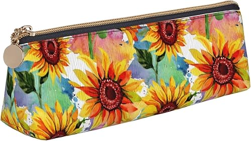 Miniatura 45 de Lindo estuche para lápices de gato, bolsa triangular rosa delgada, bolsa de maquillaje kawaii, bolsa de maquillaje para lápices, bolsa de cosméticos