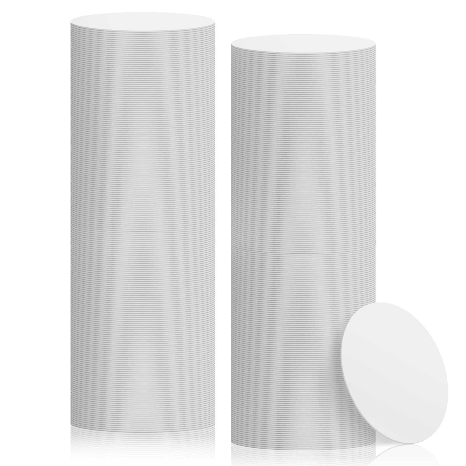 Posavasos desechables de papel, 1000 unidades, color blanco, 4 pulgadas, para bebidas, absorbentes y antideslizantes para bares, restaurantes, reuniones familiares, manualidades, manualidades, bodas