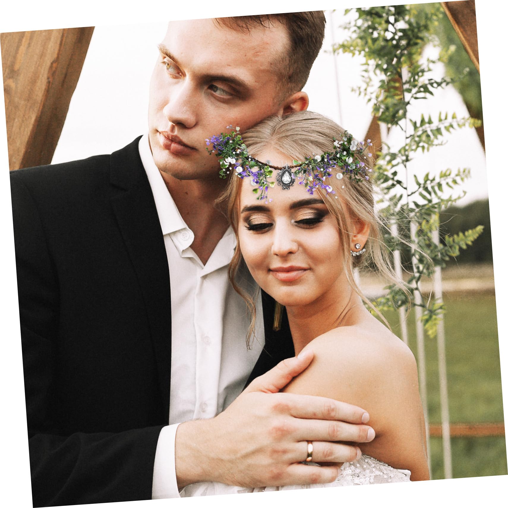 VALICLUD 8stücke Blumenkrone Stirnband Für Frauen Handgefertigte Haarschmuck-kopfbedeckung Mit Einzigartigem Strass Für Hochzeit Party Und Besondere Anlässe