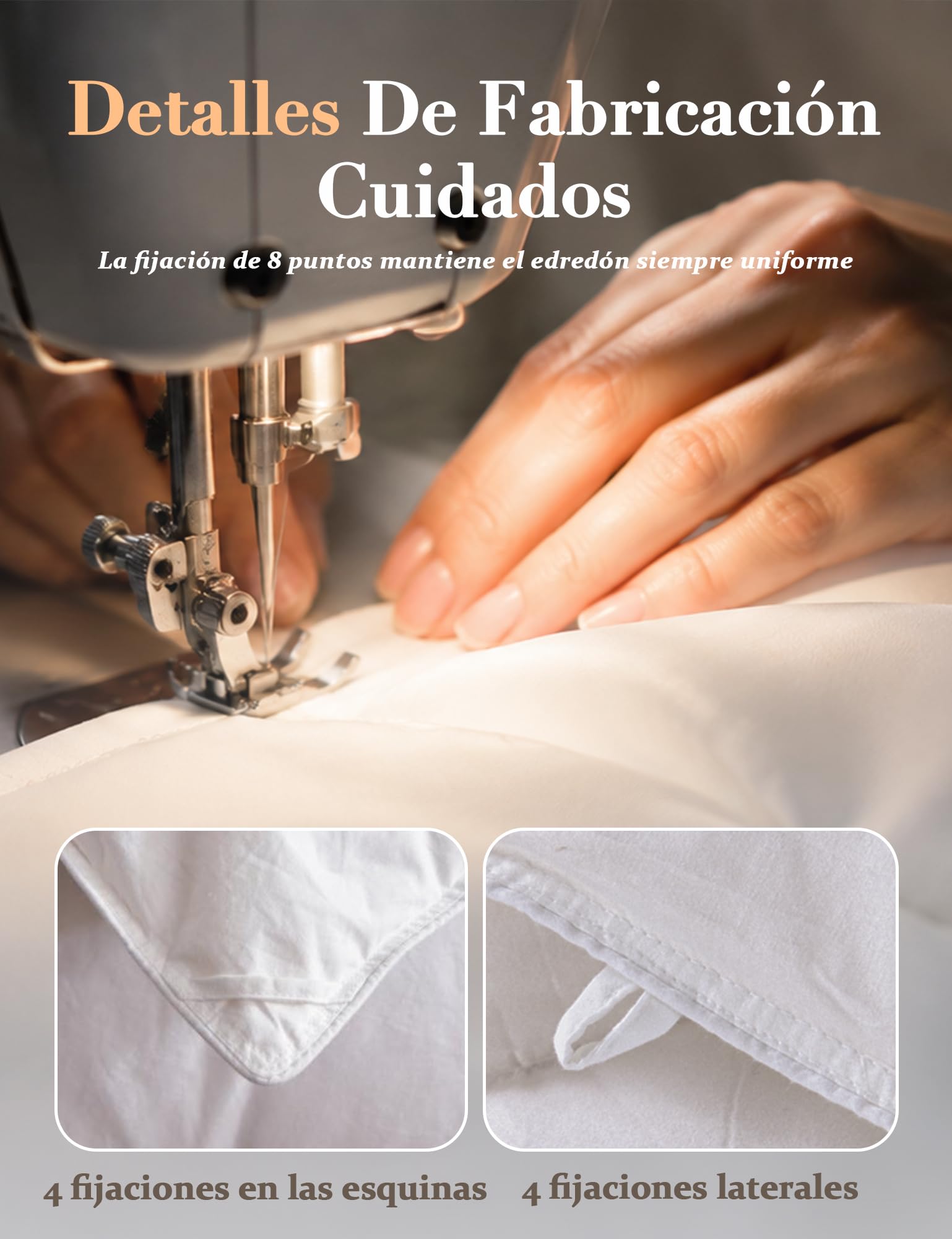 BPC Edredón Nórdico Cama 150/160, Edredón de Plumón 90% 4 Estaciones | Relleno de 330 g/m² | 100% Algodón Orgánico, Transpirable y Suave | Calidad Hotel | OEKO-TEX & RDS | 220x240 cm