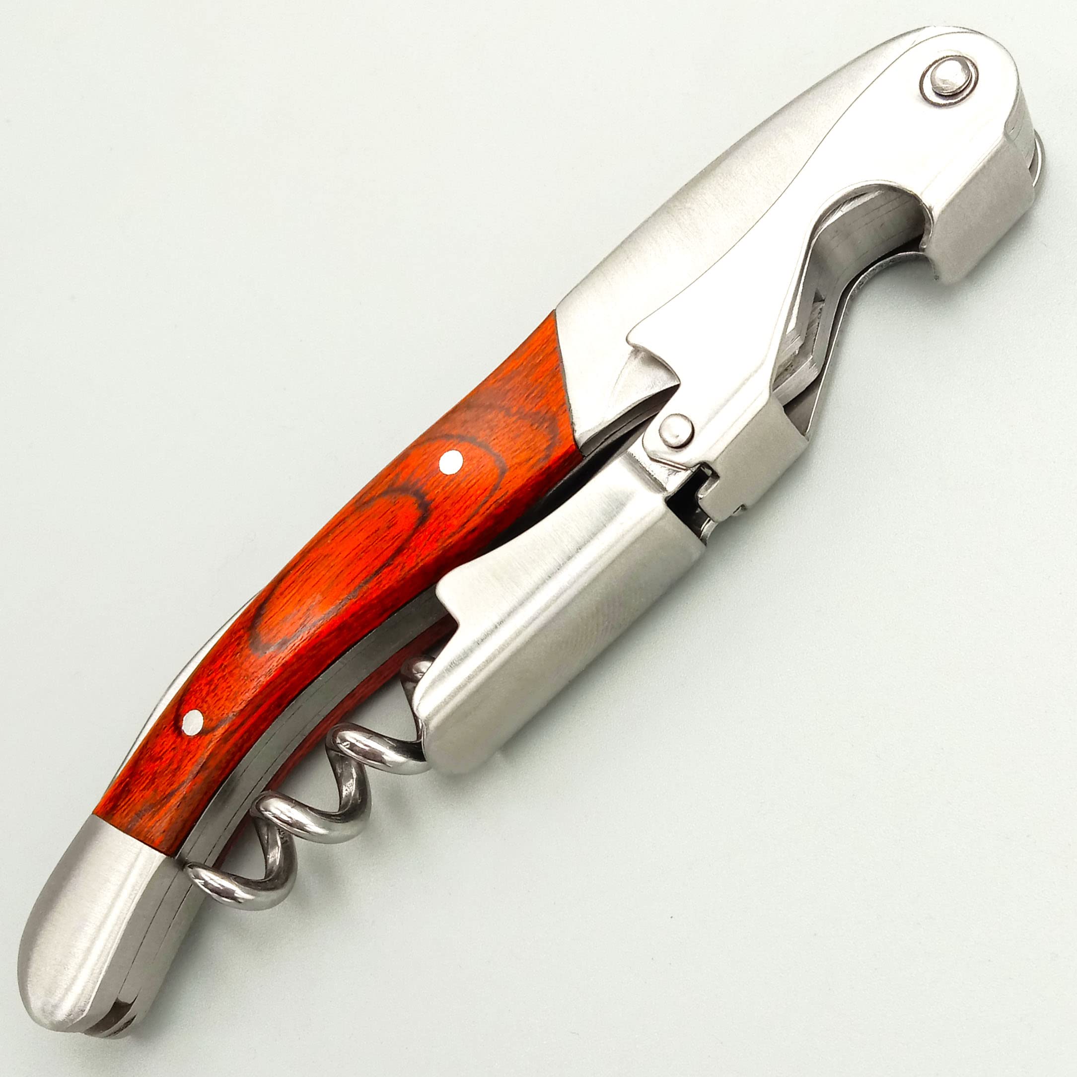Professional Waiter Corkscrew - Wine Opener with Rosewood Handle -2 Professional Waiter Corkscrew - Wine Opener with Rosewood Handle -2