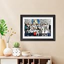 TenorArts Real Madrid Champions League Posters UCL Trophy Celebration Wall Photo Frame Painting with Matt Finish Black Textures (12 inches x 9inches) gallery image