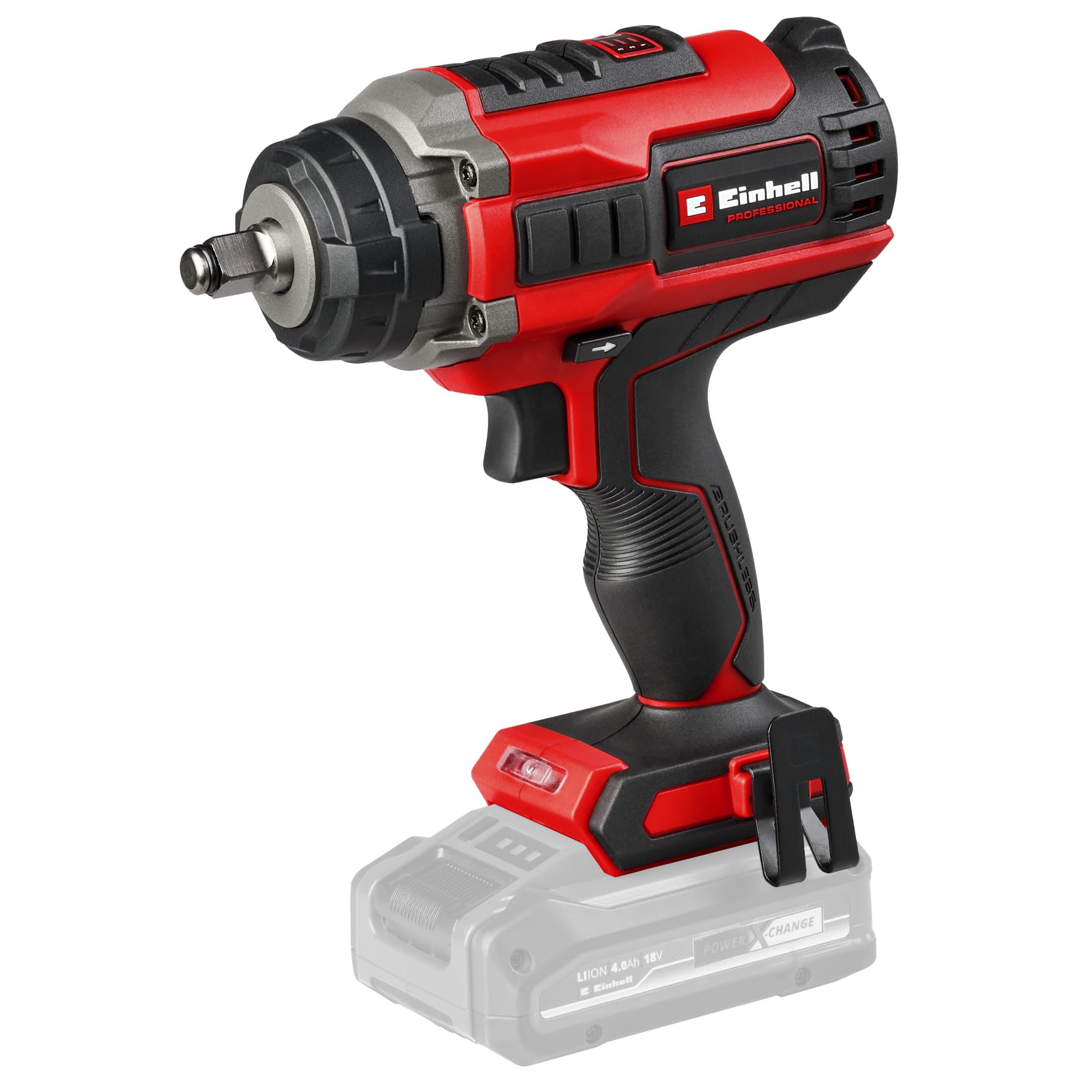 IMPAXXO 18/400 4510070 Battery Operated Impact Wrench, Black, Red, One Size