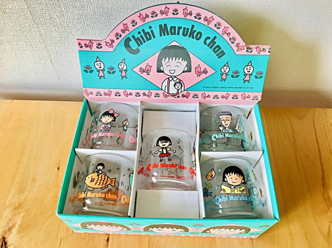 Amazon.co.jp: ちびまる子ちゃん レトロ グラス 5点セット : おもちゃ