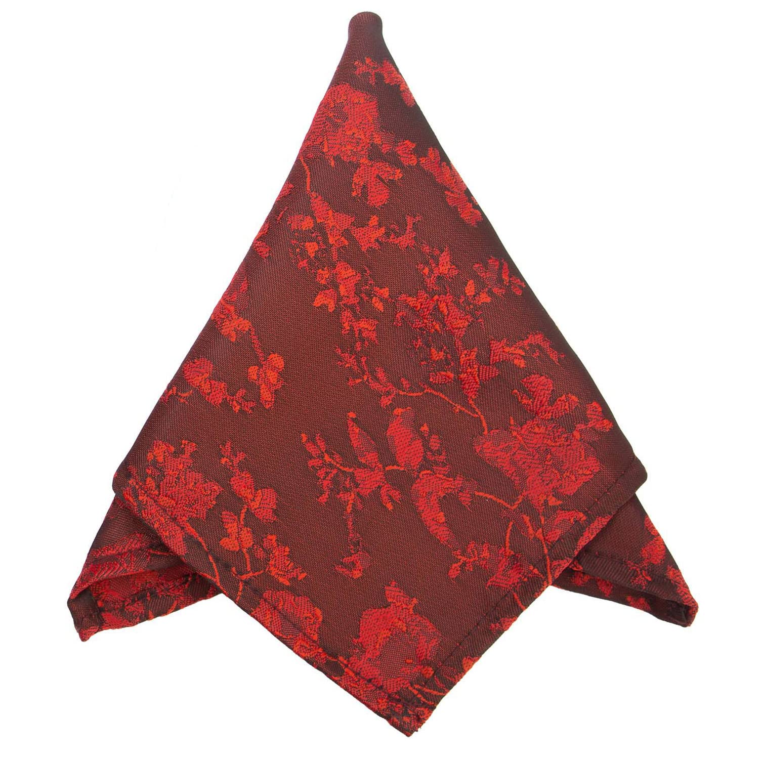 Men's Microfiber Pocket Square- Red
