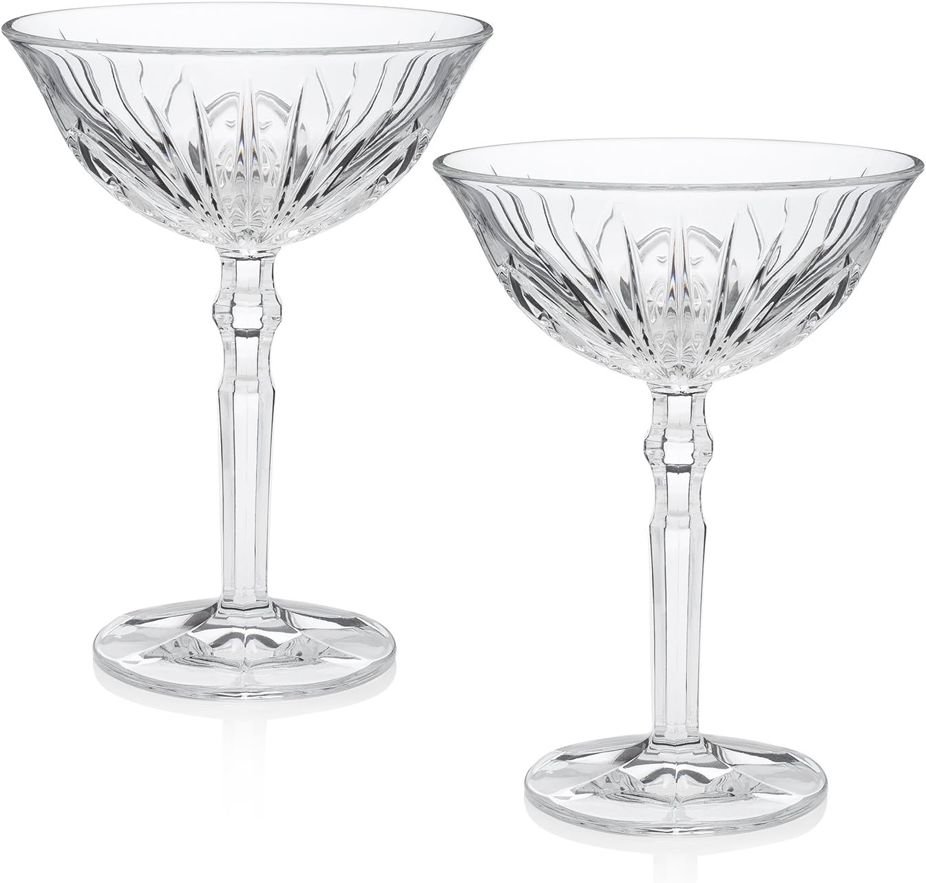 Rudyard Kipling “Pegu Club” Gentlemen’s Club Cocktail Coupe Glass 2-Piece Set (Gift Box Collection)