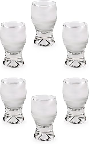 Miniatura 6 de Circleware Base pesada, para fiestas, entretenimiento en el hogar, comedor, juego de 6, 1.7 onzas, transparente, edición limitada, whisky,