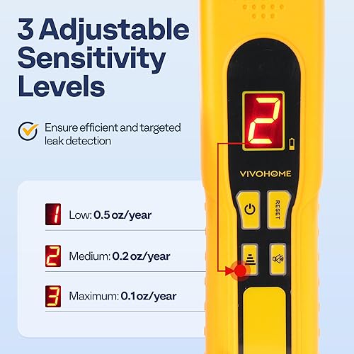 Miniatura 9 de VIVOHOME Kit de bomba de vacío y calibre 110V 13 HP 4.5CFM AC, motor sin chispas para R32, R1234yf, R134a y más y detector de fugas de freón HVAC,
