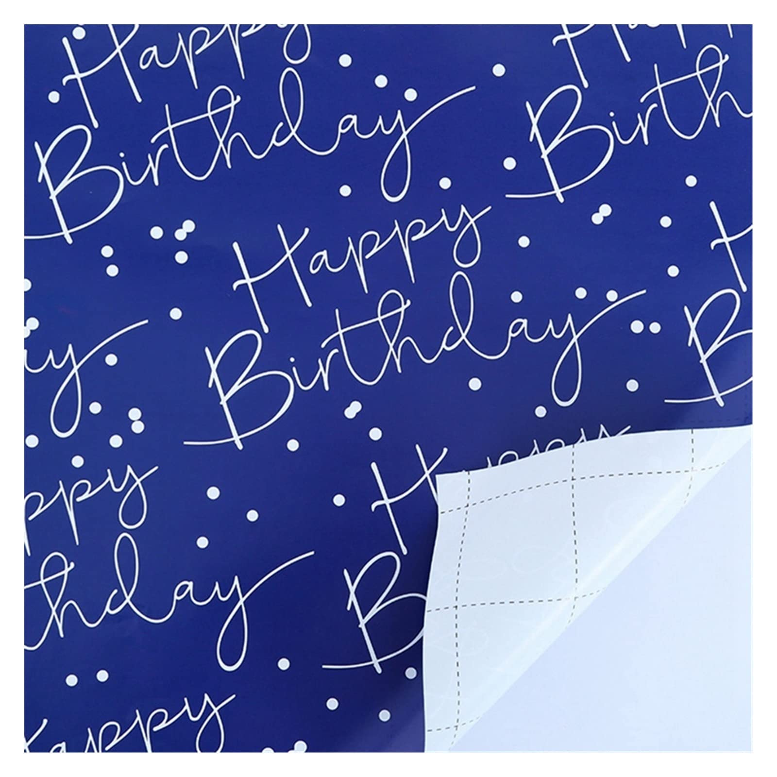 Zestaw 6 arkuszy papieru do pakowania, na papier do pakowania urodzinowego, papier do pakowania prezentów, papier do pakowania prezentów (Color : Blue2, Size : 19.68 * 27.56in)