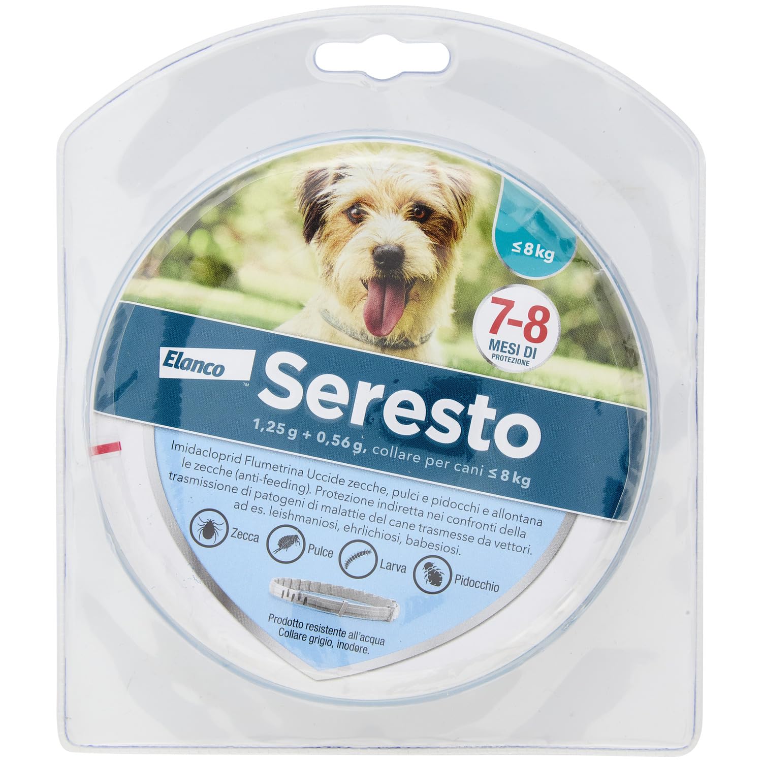 Seresto Antiparassitario Collare Cani Fino A 8kg, 1pz