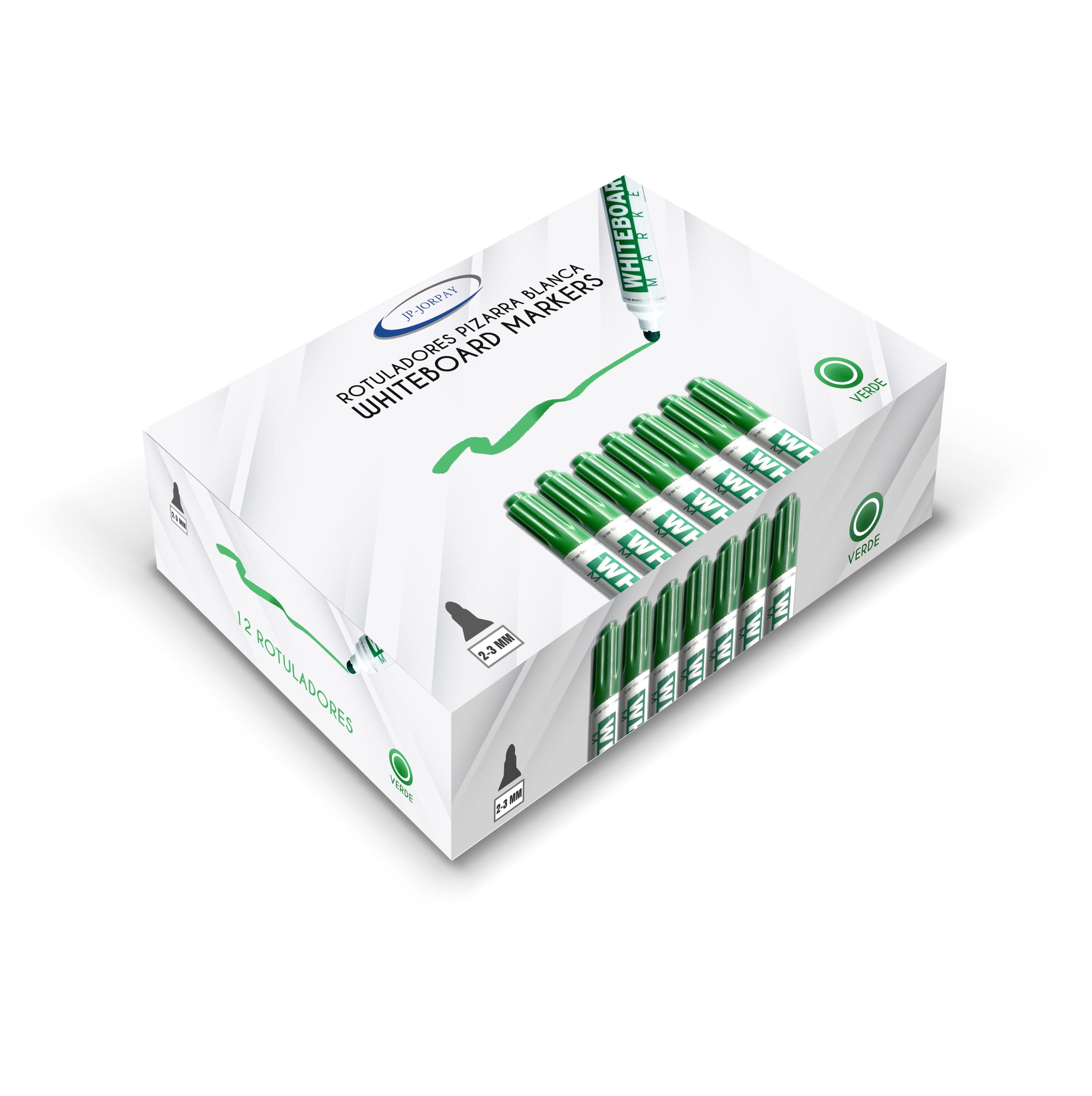 Rotuladores Pizarra blanca-Whiteboard Marker-Rotulador Borrable- Borrado en Seco-Rotulador Especial Escuelas, Hogar u Oficinas-7 Azules-7 Negros-7 Rojos-2 Naranja-1 Verde (Multicolor) 24 Unidades