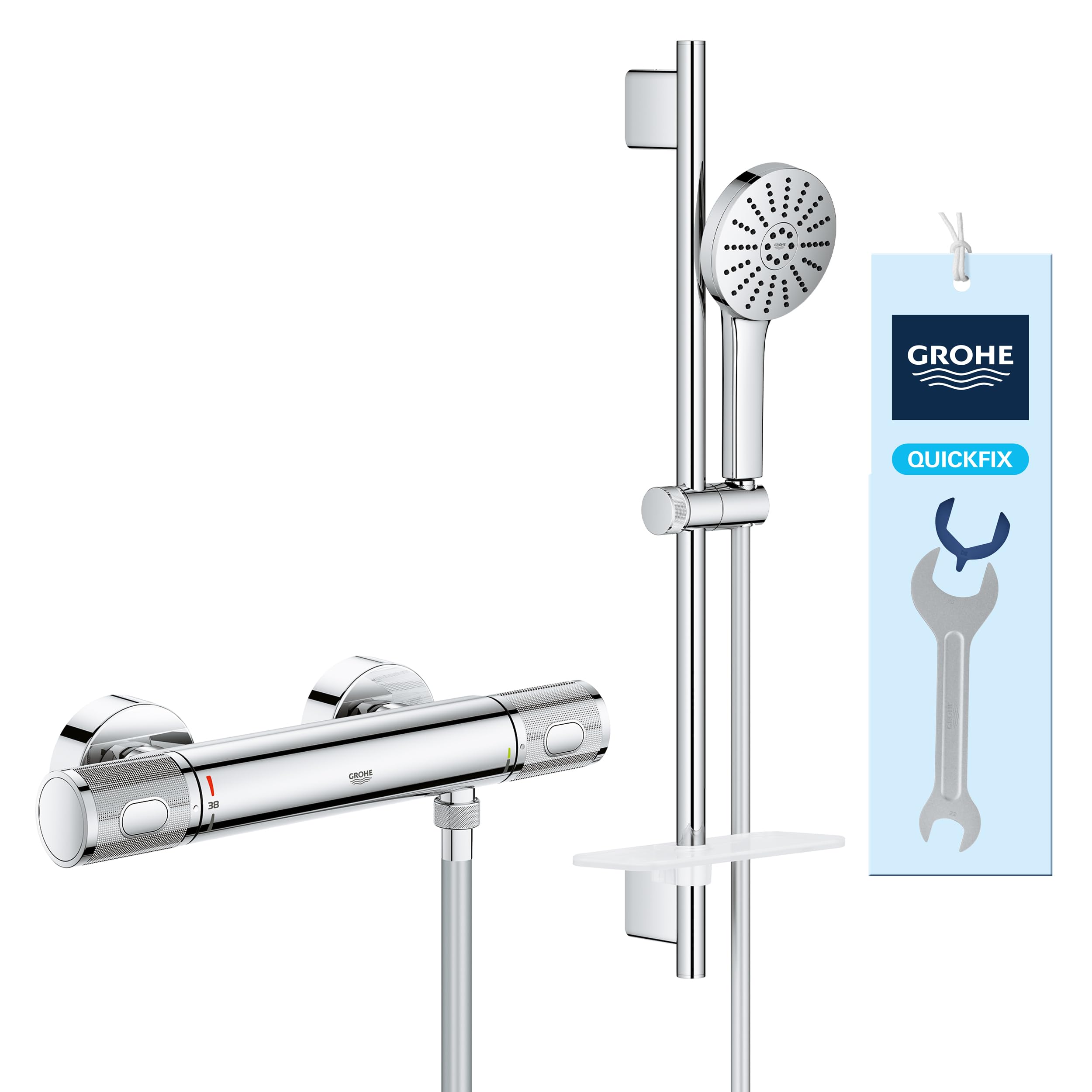 Douchette Vitalio Joy GROHE 120 pack douche thermostatique pour une salle de bain moderne