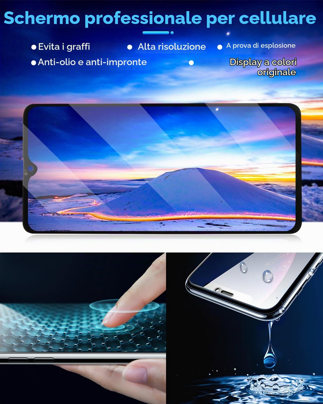 ARSSLY LCD Schermo per Huawei Mate 20 Schermo per Huawei Mate 20 HMA-L29 HMA-L09 HMA-LX9 HMA-AL00 LCD Display Touch Screen Digitizer Full Assembly con Riparazione Kit(Nero)