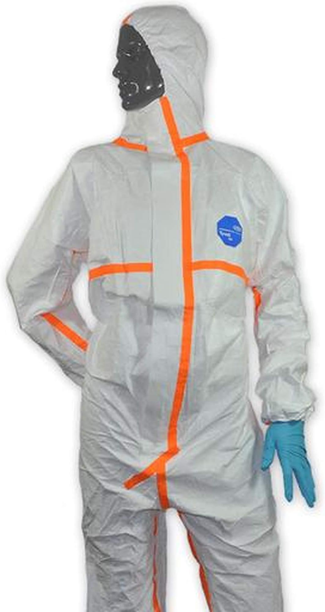 Tyvek 800J Chemical Suit, EN14126 Infective Agent Coverall Size XL