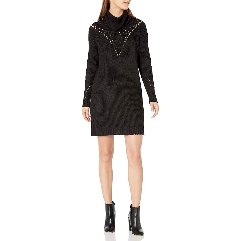 pointelle sweater dress