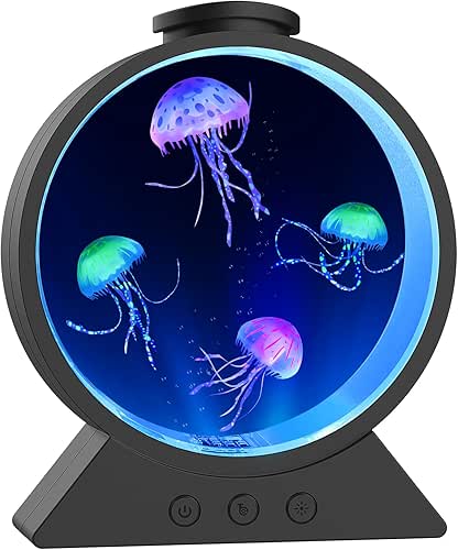 Jellyfish Lamp, 7-Color Changing Jellyfish Aquarium Light for Relax, Mood