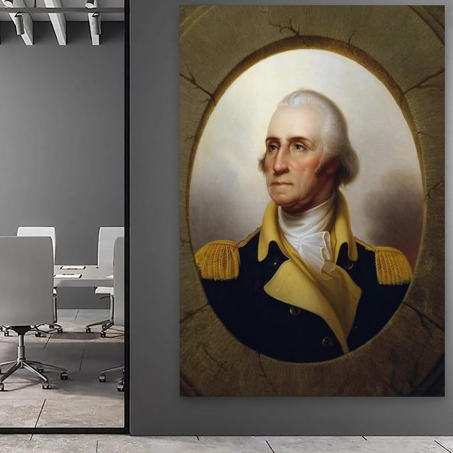 General George Washington - Father of Our Country - American Revolution Poster 08x12inch Frame-style image 5