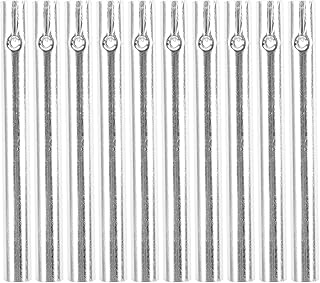 Yardwe Tubos De Carrilhão De Vento Peças De Reposição 10 Peças Tubos De Carrilhão De Vento De Alumínio Kits De Carrilhão De Vento Prateado Para O Dia Das Crianças DIY Fabricação De
